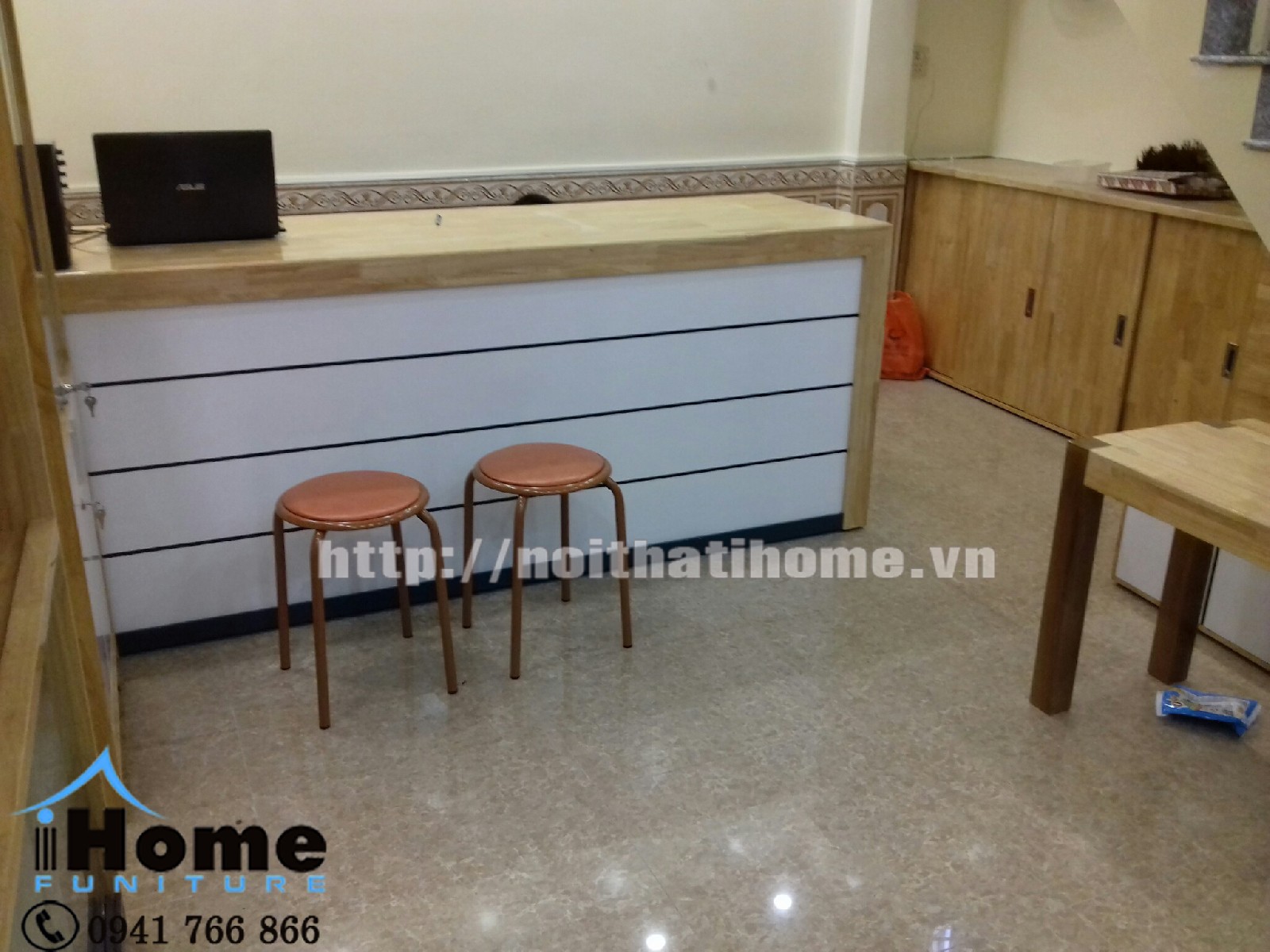 quầy bar gỗ thông hải phòng
